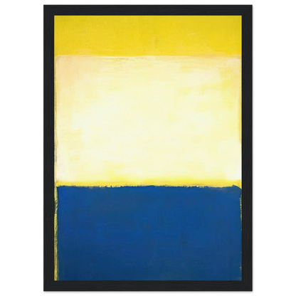 No. 6 Yellow, White, Blue Over Yellow on Gray - 1954 Framed Poster | Mark Rothko Framed Prints Wall Art | Rothko Prints