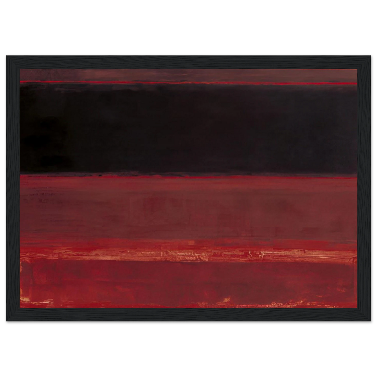 Four Darks in Red - 1958 Framed Poster | Mark Rothko Framed Prints Wall Art | Rothko Prints