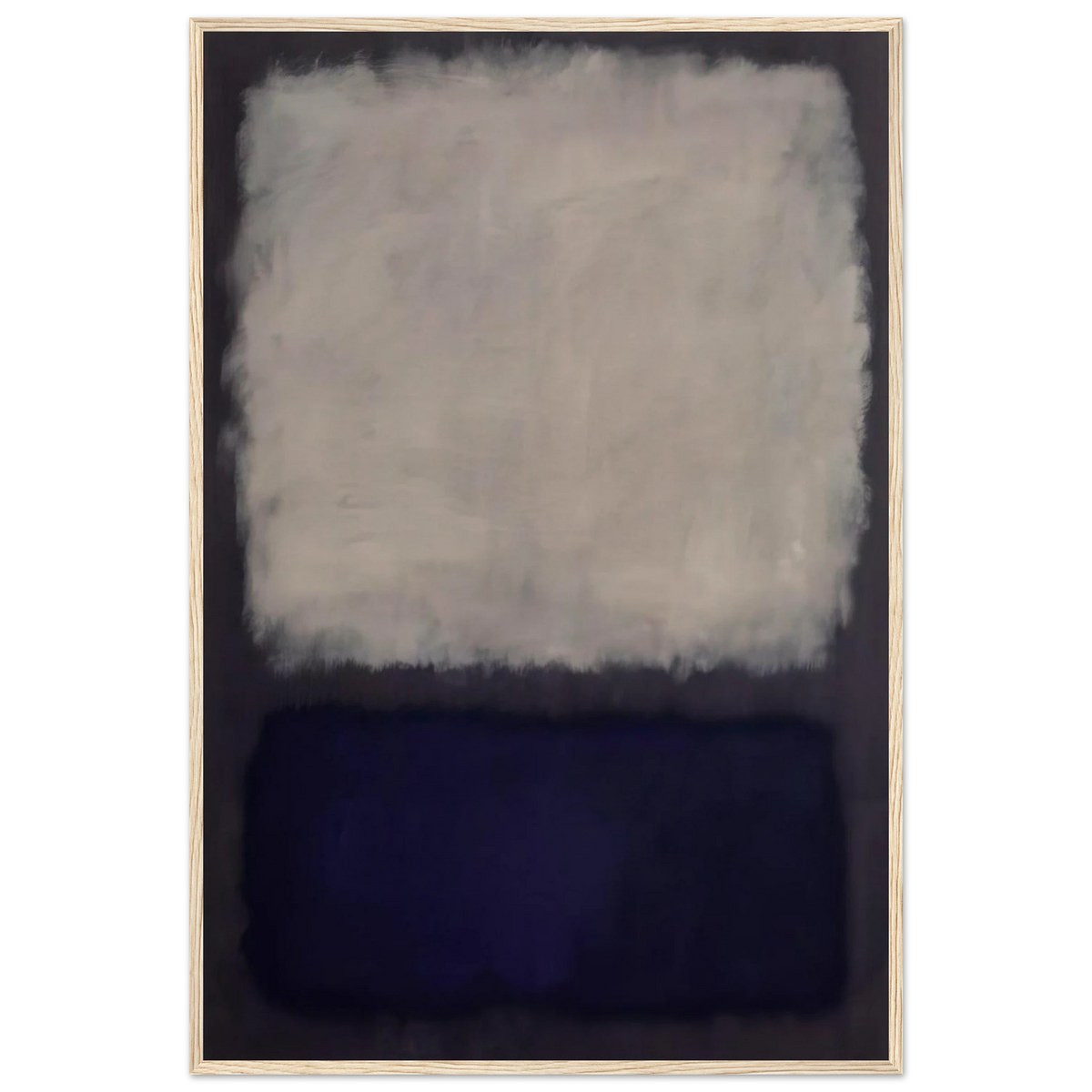 Blue and gray - 1962 Framed Poster | Mark Rothko Framed Prints Wall Art | Rothko Prints
