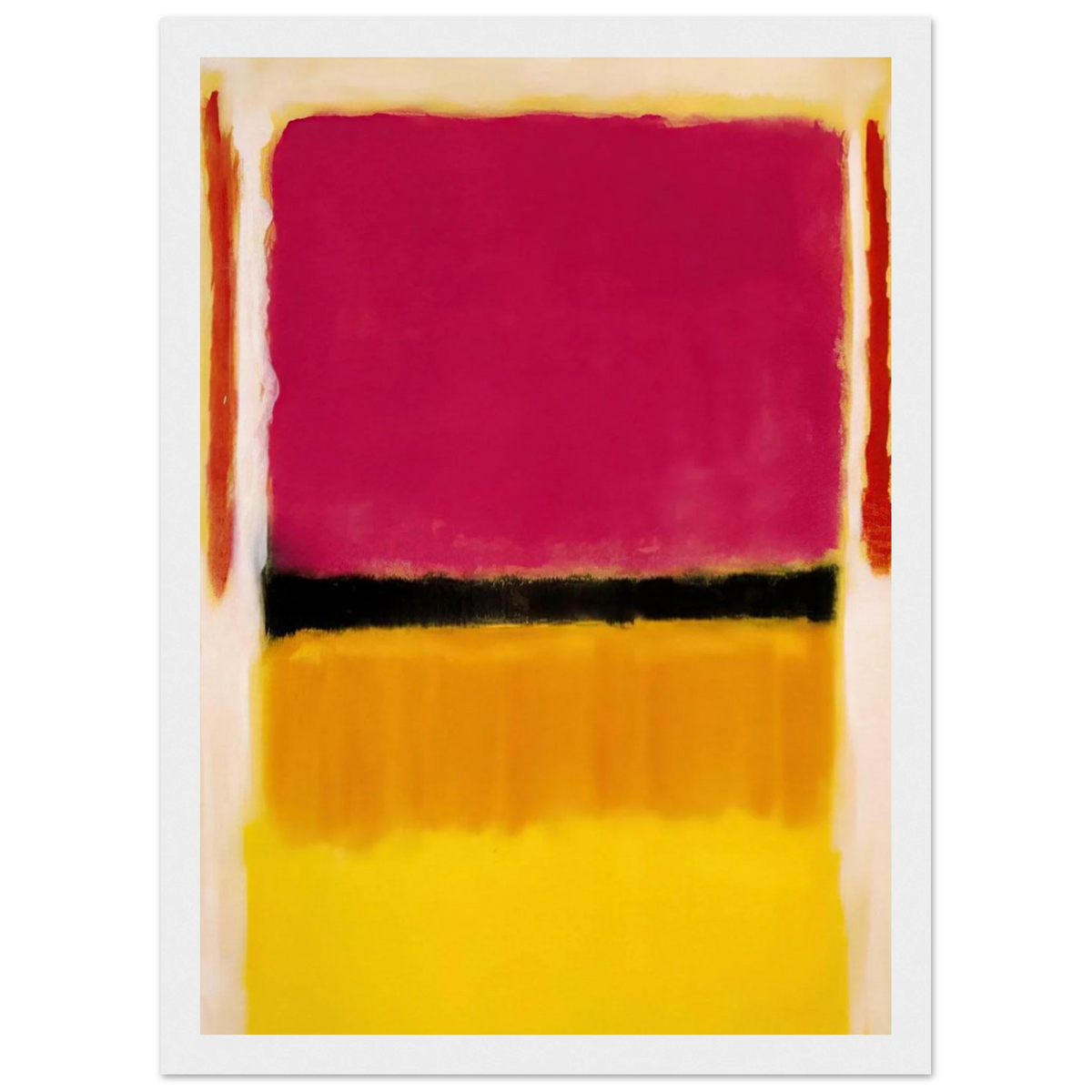 Violet, Black, Orange, Yellow on White and Red - 1949 Framed Poster | Mark Rothko Framed Prints Wall Art | Rothko Prints