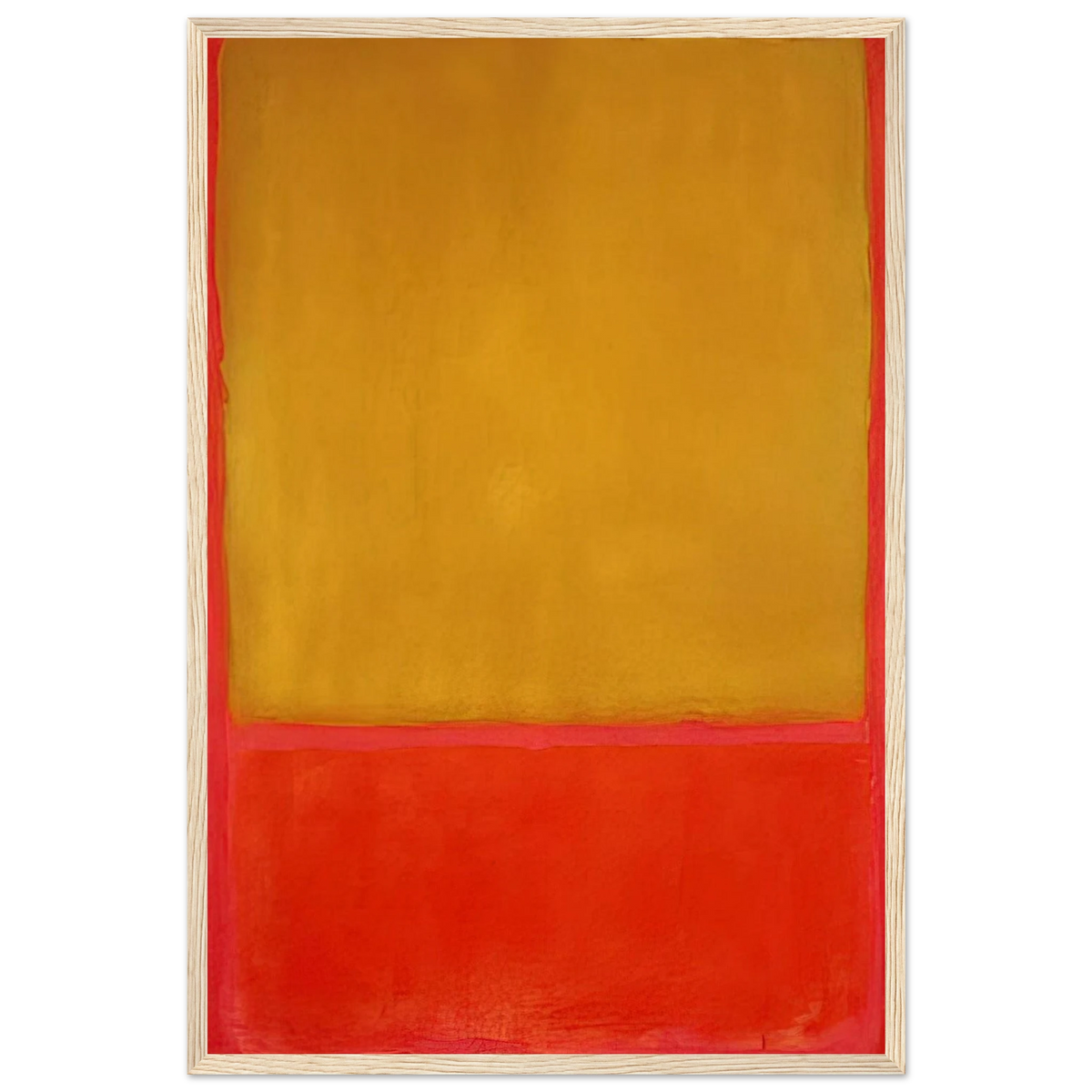 Ochre and Red on Red - 1954 Framed Poster | Mark Rothko Framed Prints Wall Art | Rothko Prints