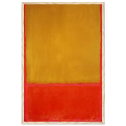 Ochre and Red on Red - 1954 Framed Poster | Mark Rothko Framed Prints Wall Art | Rothko Prints