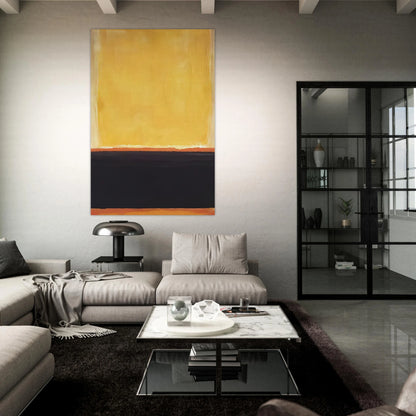 Yellow, Charcoal, Brown - 1953 Poster | Mark Rothko Poster | Rothko Prints