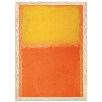 Orange and Yellow - 1956 Framed Poster | Mark Rothko Framed Prints Wall Art | Rothko Prints