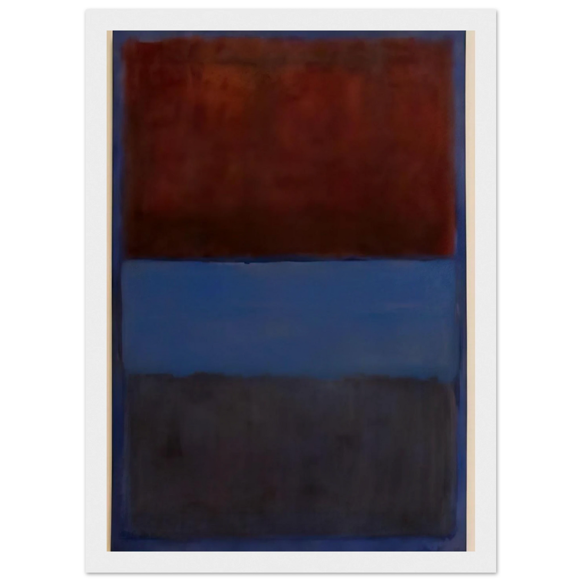 No.61 Rust and Blue - 1953 Framed Poster | Mark Rothko Framed Prints Wall Art | Rothko Prints