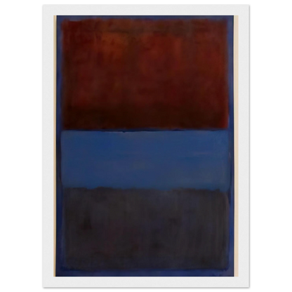 No.61 Rust and Blue - 1953 Framed Poster | Mark Rothko Framed Prints Wall Art | Rothko Prints