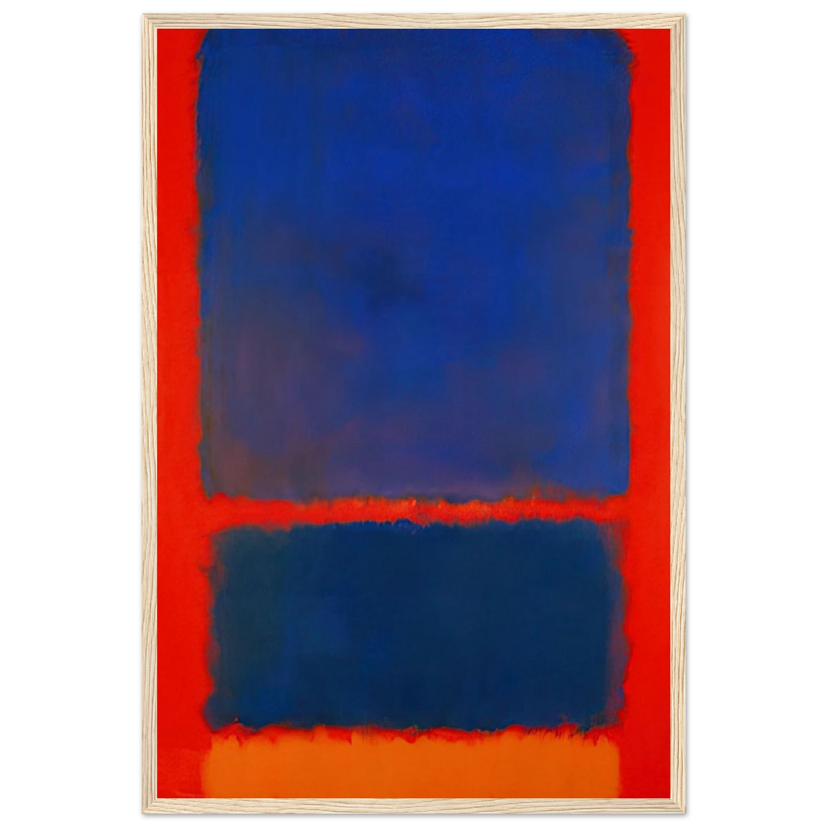 Blue, Orange, Red - 1961 Framed Poster | Mark Rothko Framed Prints Wall Art | Rothko Prints