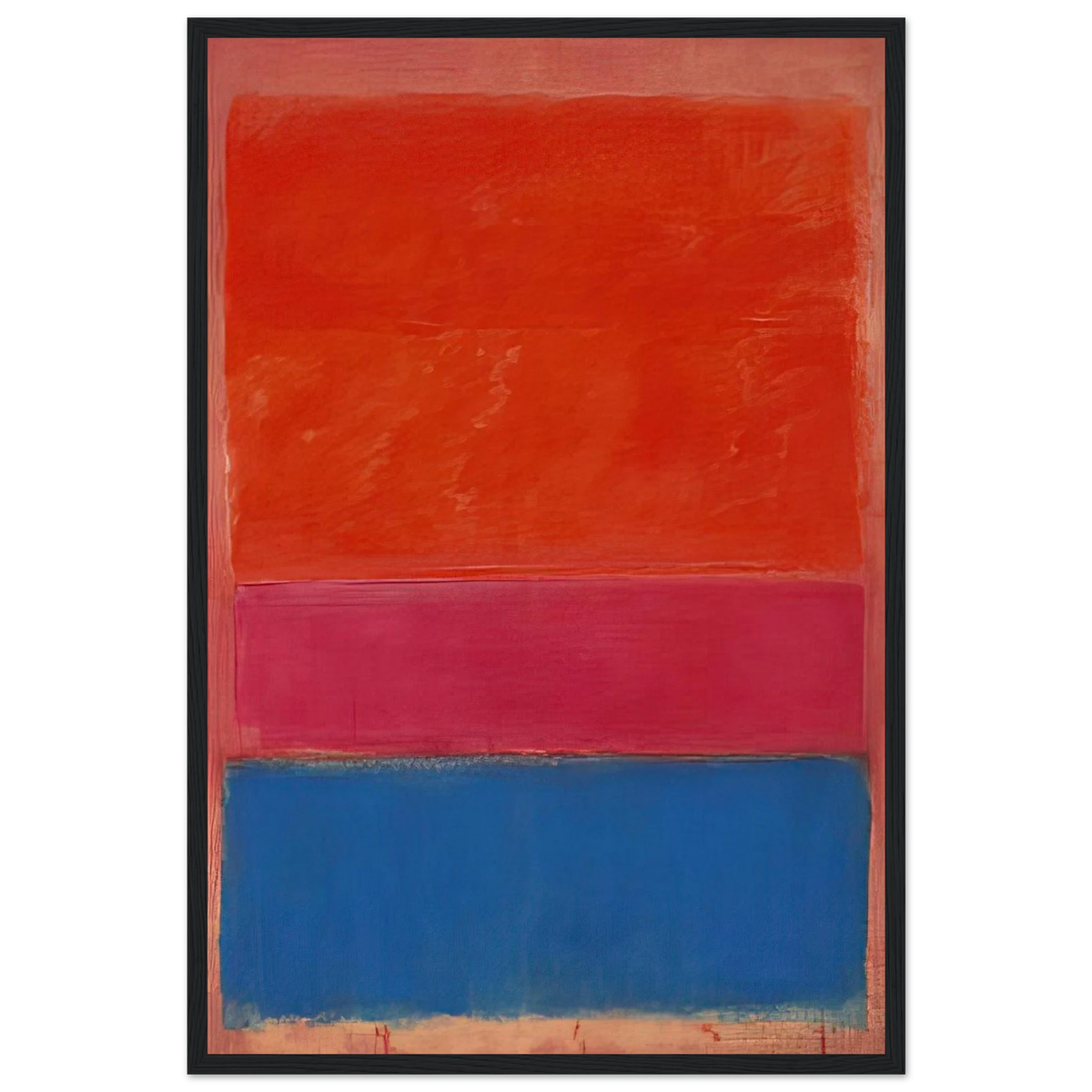 No. 1 Royal Red and Blue - 1954 Framed Poster | Mark Rothko Framed Prints Wall Art | Rothko Prints
