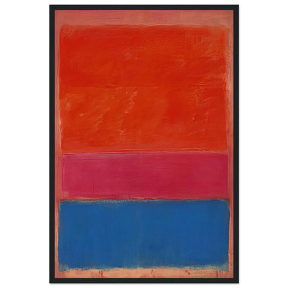 No. 1 Royal Red and Blue - 1954 Framed Poster | Mark Rothko Framed Prints Wall Art | Rothko Prints