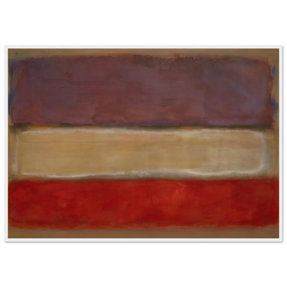 Untitled Purple, White, and Red - 1953 Framed Poster | Mark Rothko Framed Prints Wall Art | Rothko Prints