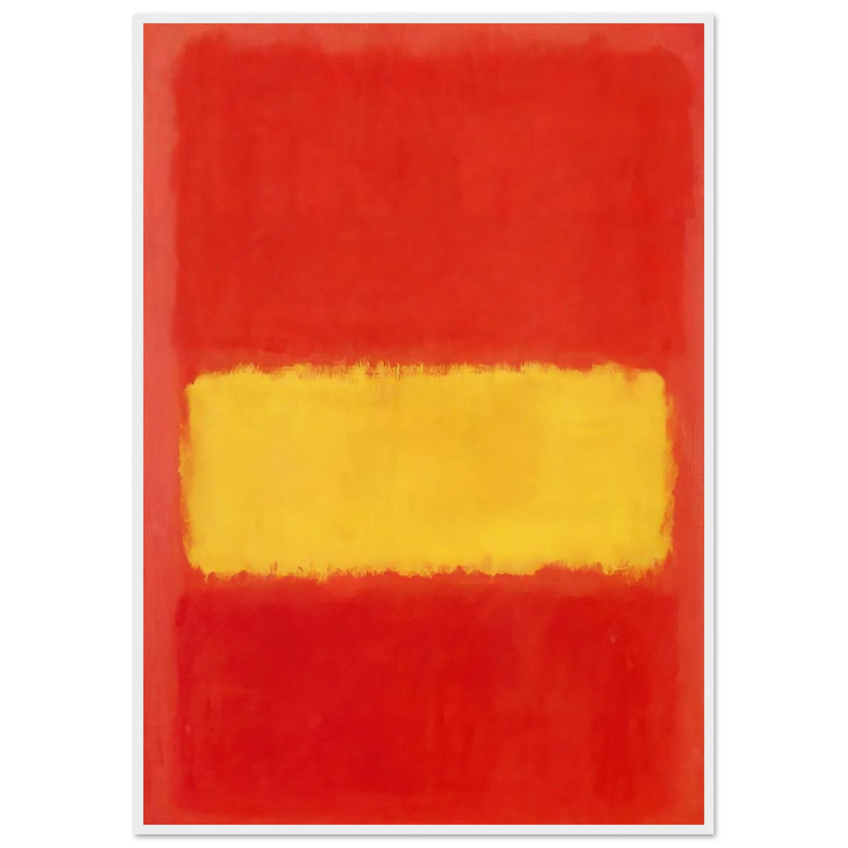 Yellow band - 1956 Framed Poster | Mark Rothko Framed Prints Wall Art | Rothko Prints