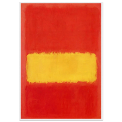 Yellow band - 1956 Framed Poster | Mark Rothko Framed Prints Wall Art | Rothko Prints