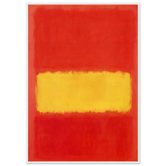 Yellow band - 1956 Framed Poster | Mark Rothko Framed Prints Wall Art | Rothko Prints