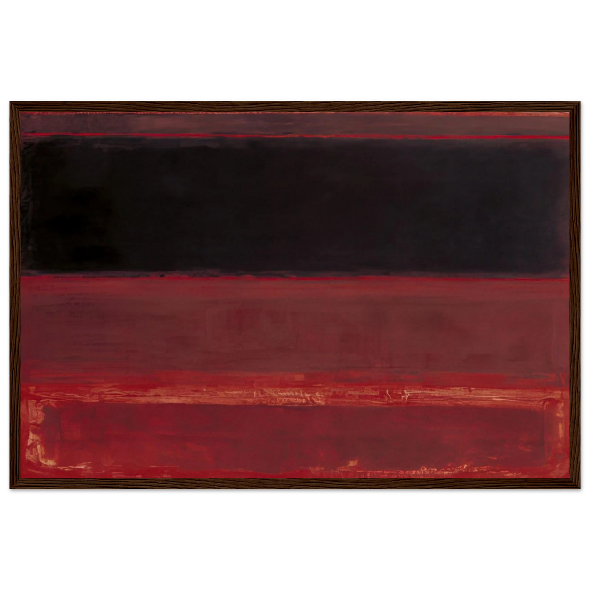 Four Darks in Red - 1958 Framed Poster | Mark Rothko Framed Prints Wall Art | Rothko Prints