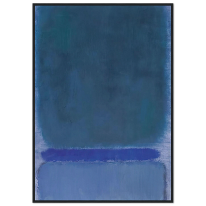 Untitled Green on Blue - 1968 Framed Poster | Mark Rothko Framed Prints Wall Art | Rothko Prints