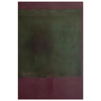 Untitled Green on Maroon - 1961 Poster | Mark Rothko Poster | Rothko Prints