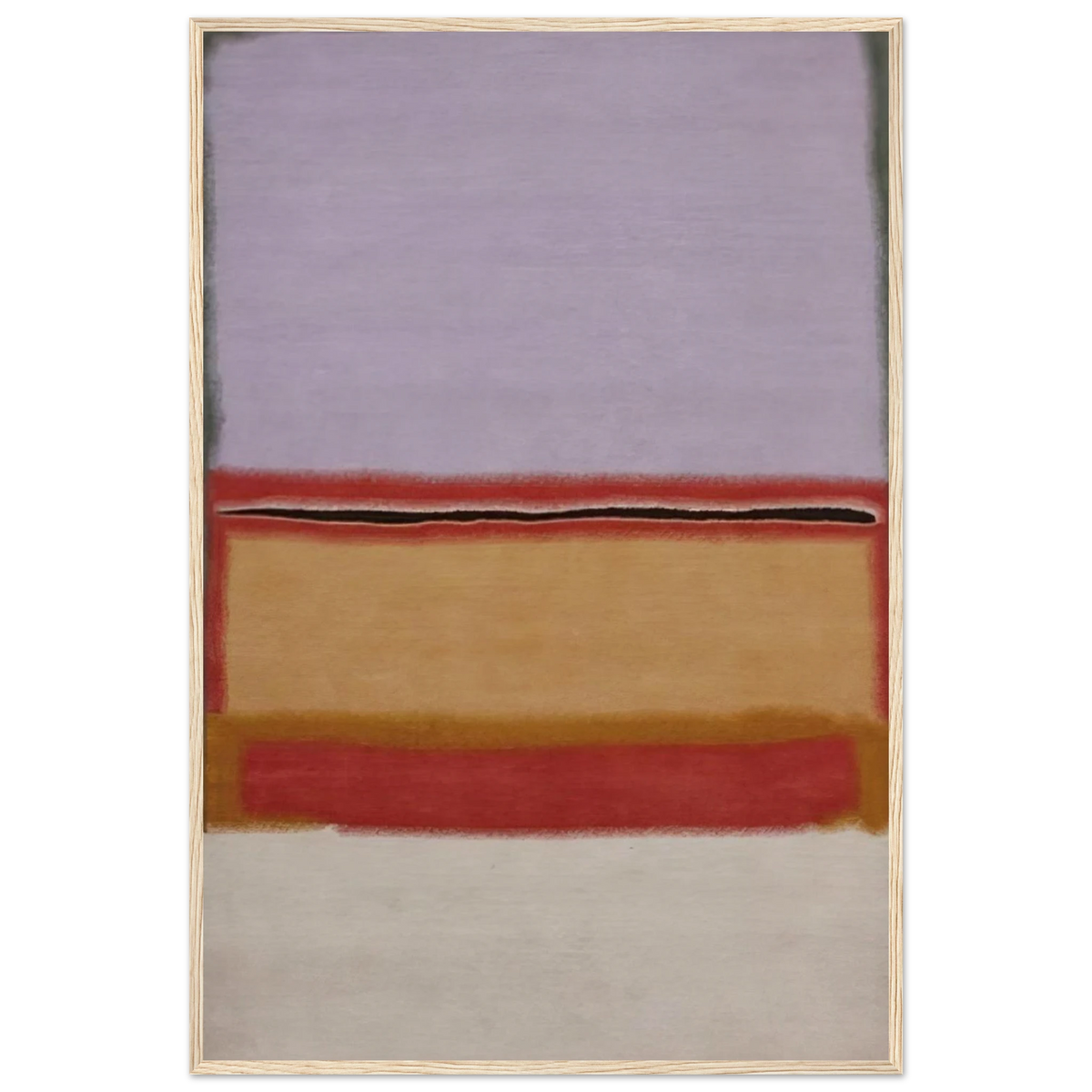 Orange over Violet - 1968 Framed Poster | Mark Rothko Framed Prints Wall Art | Rothko Prints