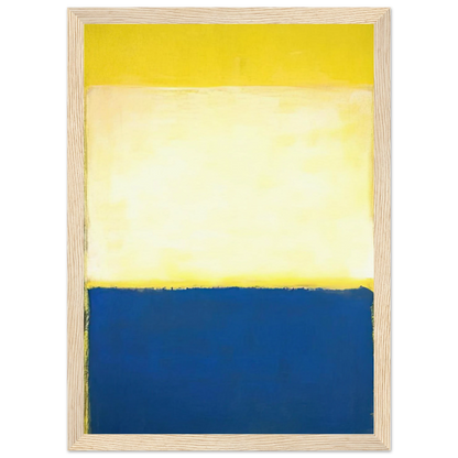 No. 6 Yellow, White, Blue Over Yellow on Gray - 1954 Framed Poster | Mark Rothko Framed Prints Wall Art | Rothko Prints