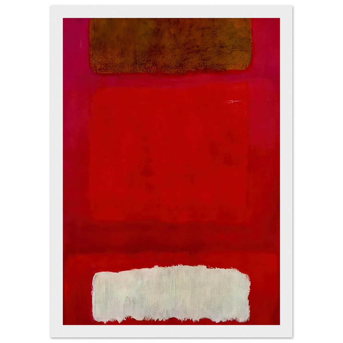 No. 16 Red, White, and Brown - 1957 Framed Poster | Mark Rothko Framed Prints Wall Art | Rothko Prints