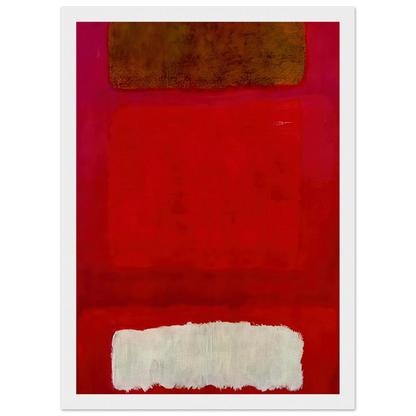 No. 16 Red, White, and Brown - 1957 Framed Poster | Mark Rothko Framed Prints Wall Art | Rothko Prints