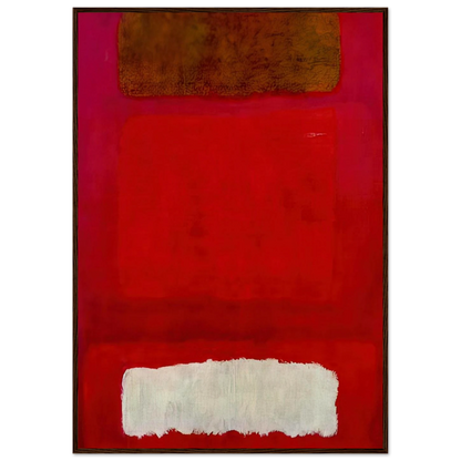 No. 16 Red, White, and Brown - 1957 Framed Poster | Mark Rothko Framed Prints Wall Art | Rothko Prints