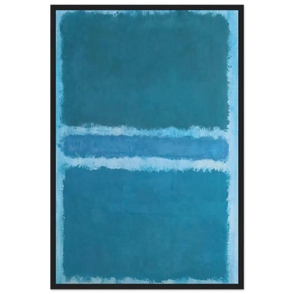Untitled Blue Divided by Blue - 1966 Framed Poster | Mark Rothko Framed Prints Wall Art | Rothko Prints