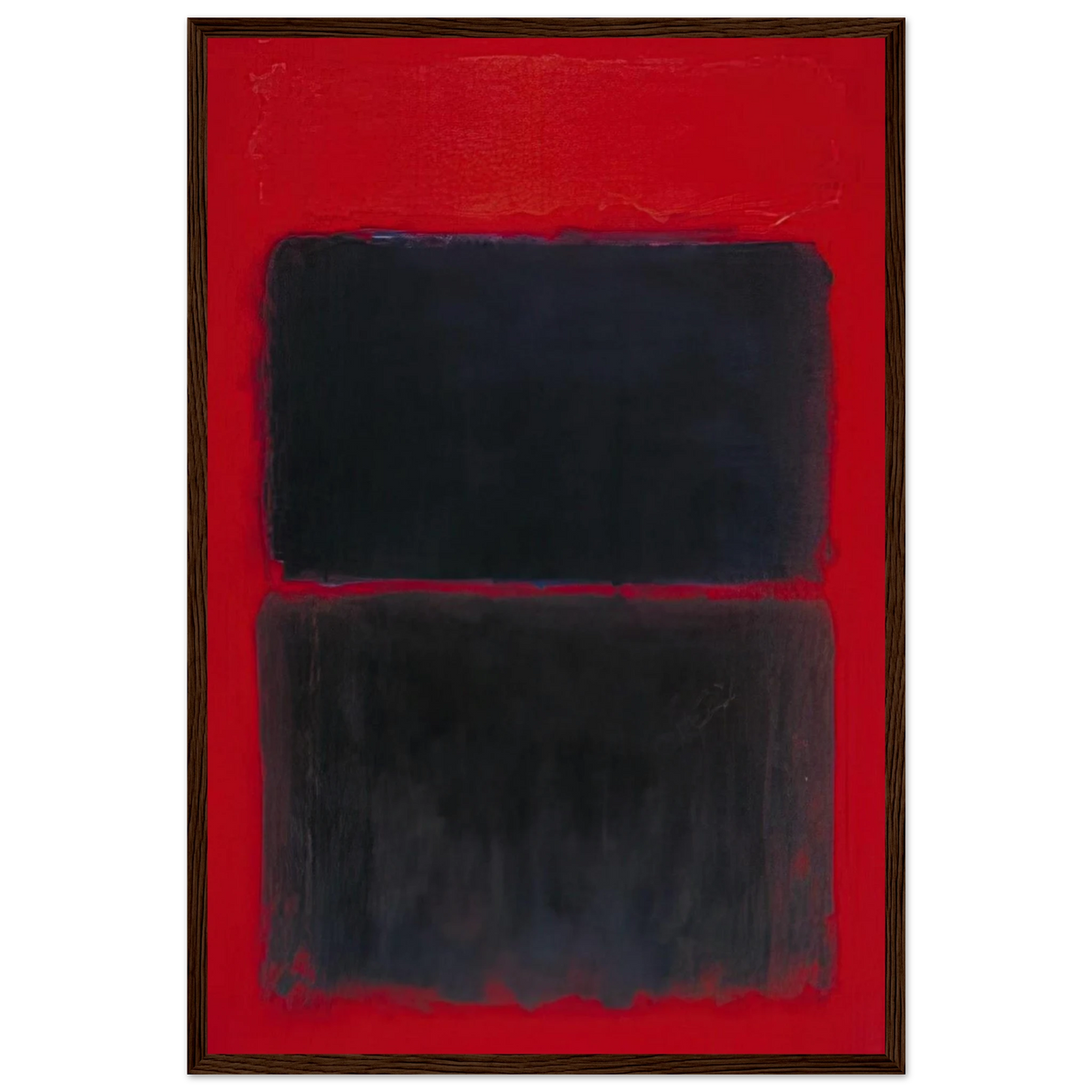 Light Red Over Black - 1957 Framed Poster | Mark Rothko Framed Prints Wall Art | Rothko Prints