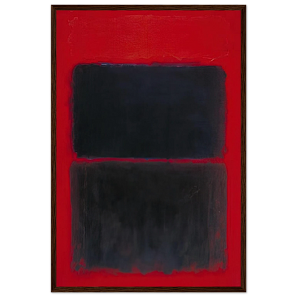Light Red Over Black - 1957 Framed Poster | Mark Rothko Framed Prints Wall Art | Rothko Prints