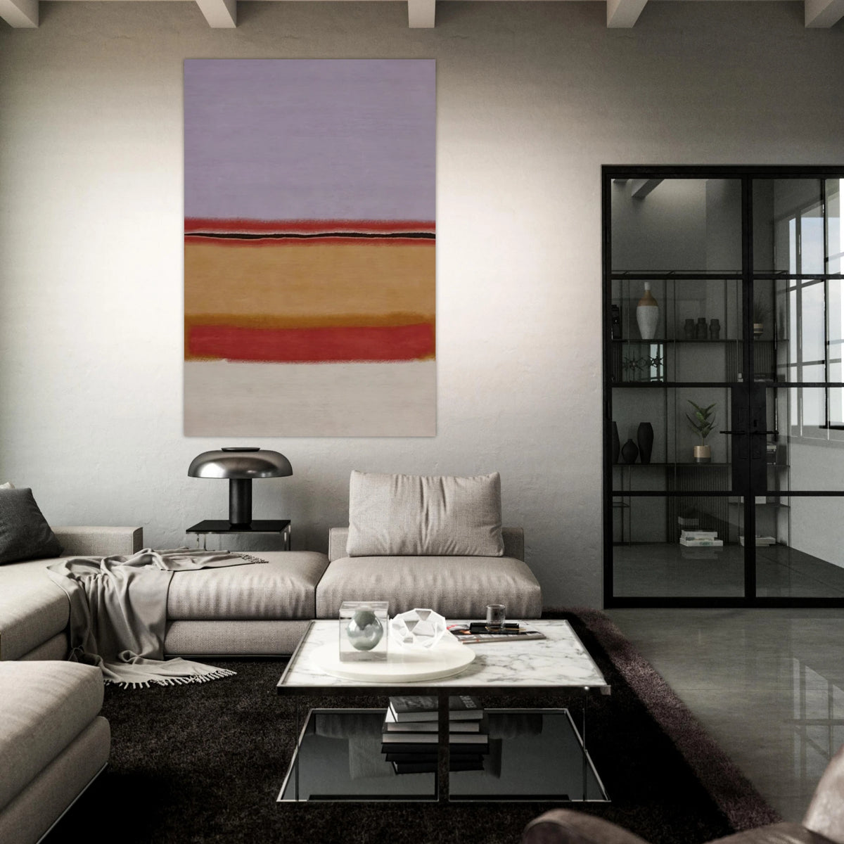 Orange over Violet - 1968 Poster | Mark Rothko Poster | Rothko Prints