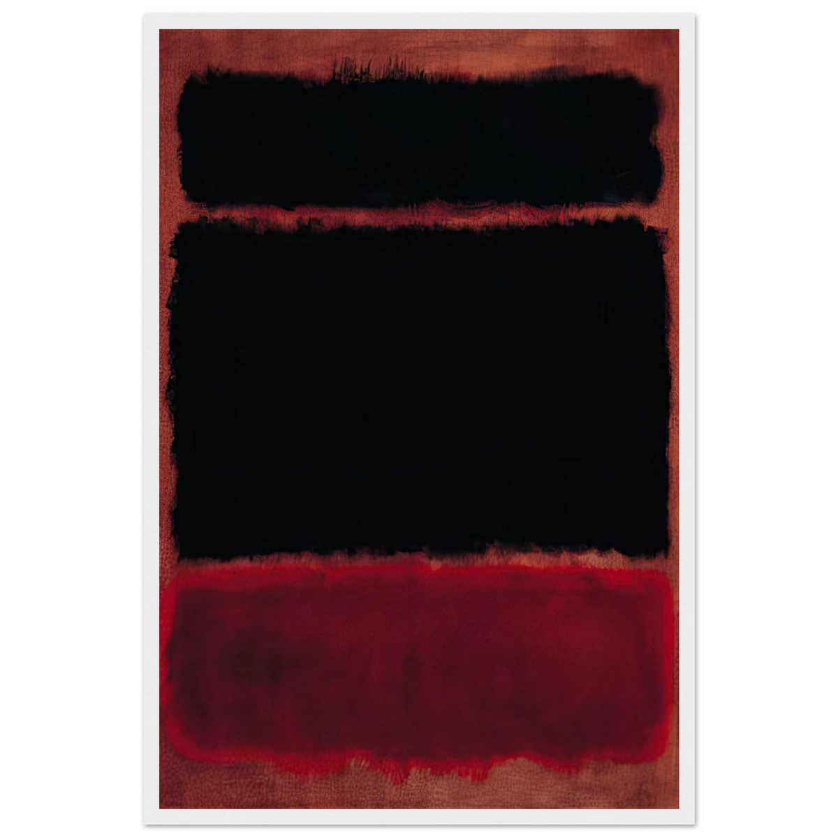 Black in Deep Red - 1957 Framed Poster | Mark Rothko Framed Prints Wall Art | Rothko Prints