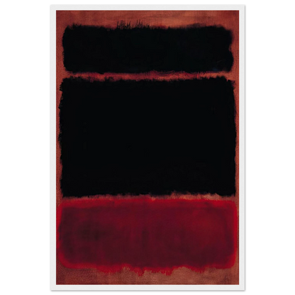 Black in Deep Red - 1957 Framed Poster | Mark Rothko Framed Prints Wall Art | Rothko Prints