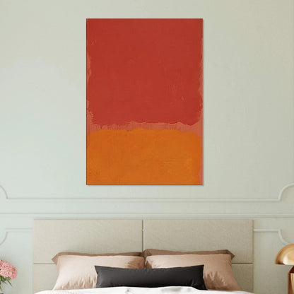 Untitled Red and Orange on Salmon - 1969 Canvas | Mark Rothko Canvas | Rothko Prints