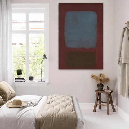 No. 37No. 19 Slate Blue and Brown on Plum - 1958 Poster | Mark Rothko Poster | Rothko Prints