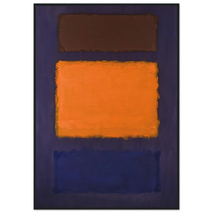 Brown, Orange, Blue on Maroon - c.1963  United States Framed Poster | Mark Rothko Framed Prints Wall Art | Rothko Prints