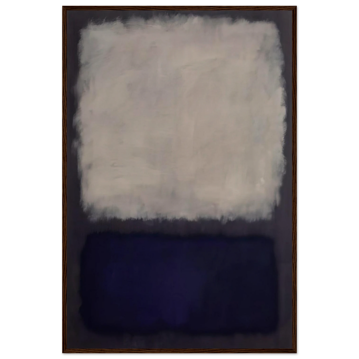 Blue and gray - 1962 Framed Poster | Mark Rothko Framed Prints Wall Art | Rothko Prints