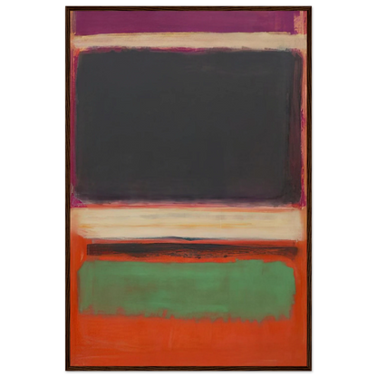 No.3No.13 Magenta, Black, Green on Orange - 1949 Framed Poster | Mark Rothko Framed Prints Wall Art | Rothko Prints