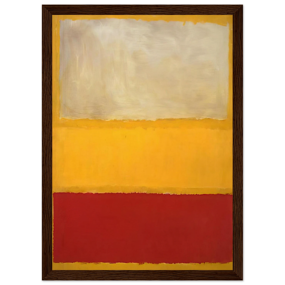 No. 13 White, Red on Yellow Framed Poster | Mark Rothko Framed Prints Wall Art | Rothko Prints