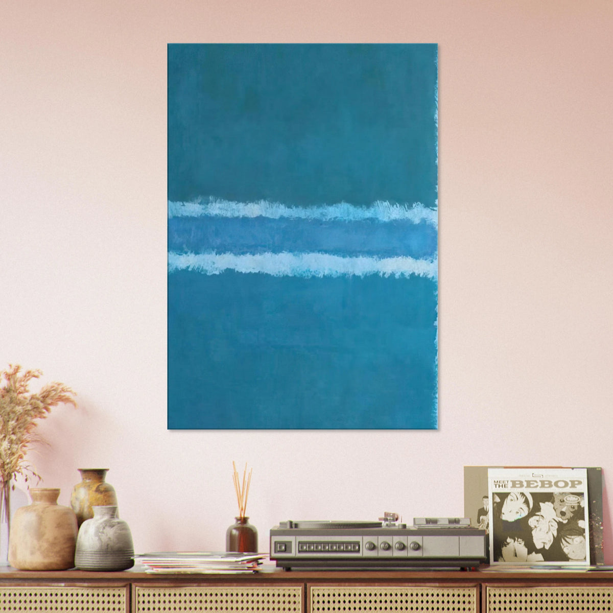 Untitled Blue Divided by Blue - 1966 Canvas | Mark Rothko Canvas | Rothko Prints