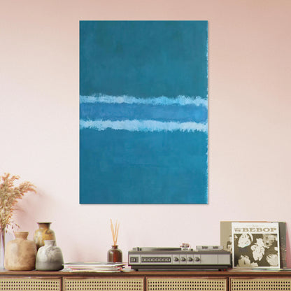 Untitled Blue Divided by Blue - 1966 Canvas | Mark Rothko Canvas | Rothko Prints