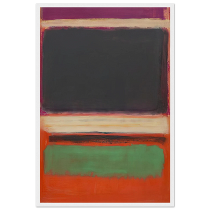 No.3No.13 Magenta, Black, Green on Orange - 1949 Framed Poster | Mark Rothko Framed Prints Wall Art | Rothko Prints