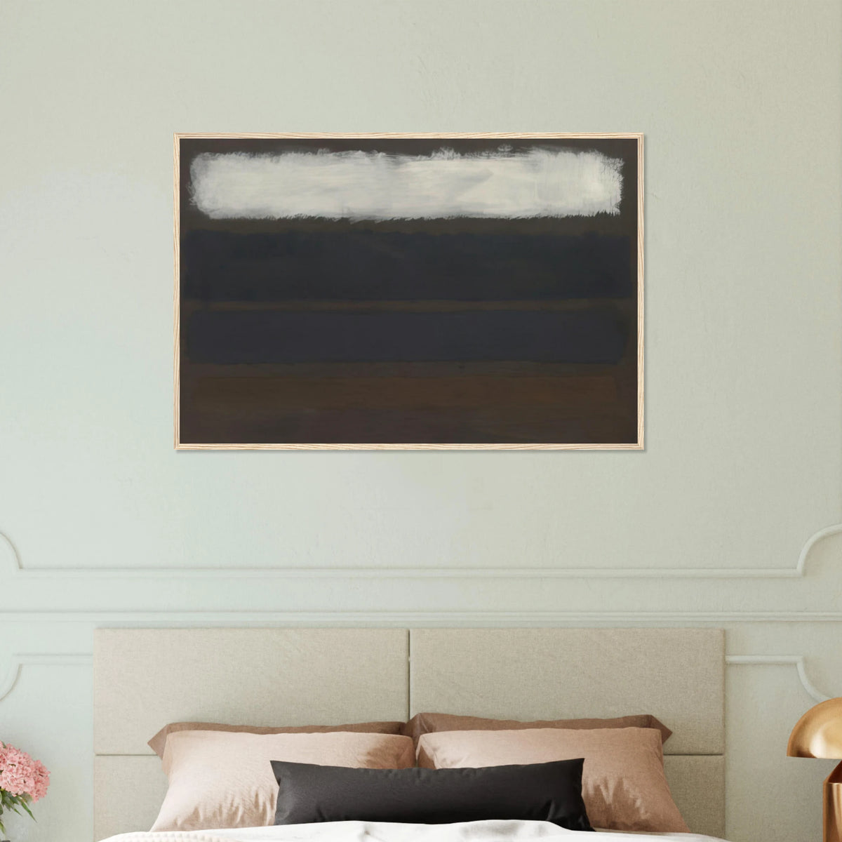 No. 14 Horizontals, White over Darks - 1961 Framed Poster | Mark Rothko Framed Prints Wall Art | Rothko Prints