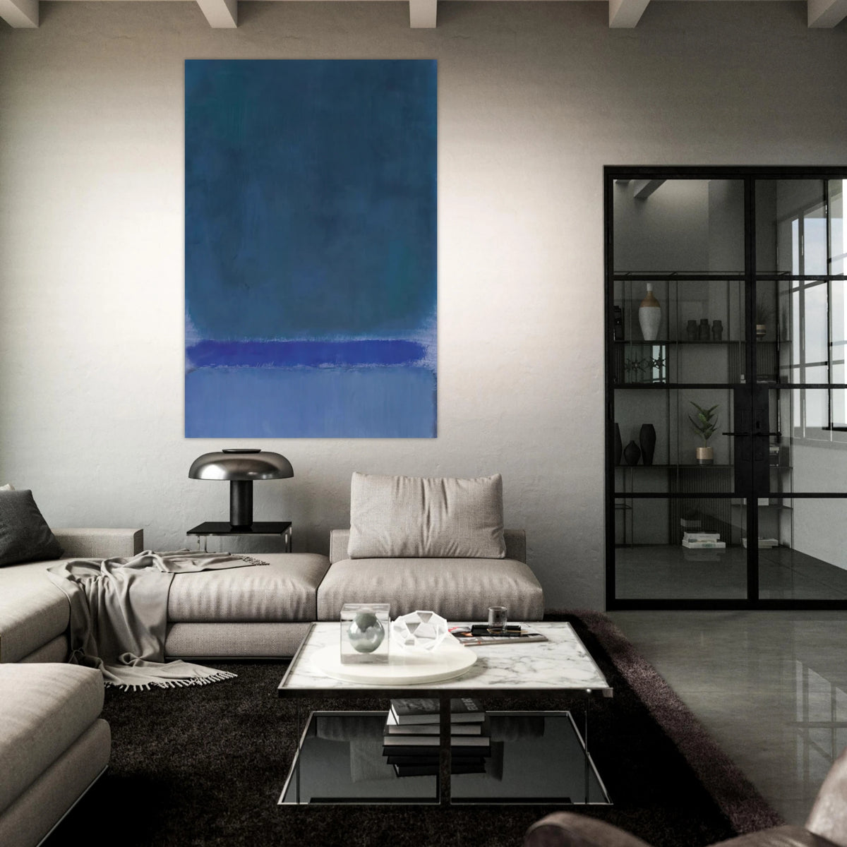 Untitled Green on Blue - 1968 Poster | Mark Rothko Poster | Rothko Prints