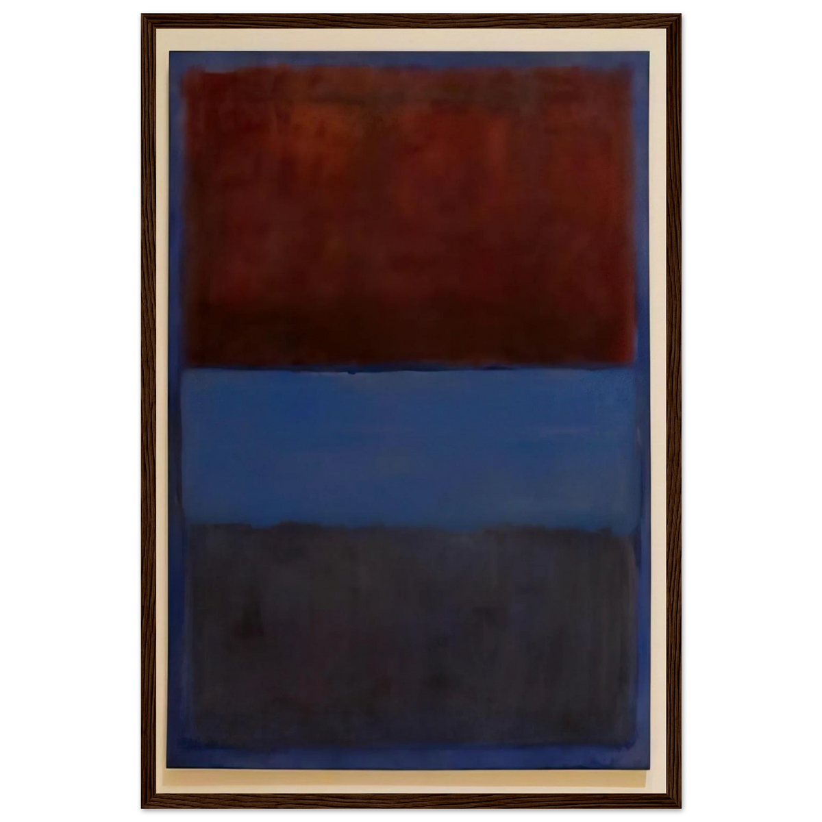 No.61 Rust and Blue - 1953 Framed Poster | Mark Rothko Framed Prints Wall Art | Rothko Prints