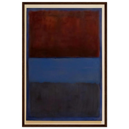 No.61 Rust and Blue - 1953 Framed Poster | Mark Rothko Framed Prints Wall Art | Rothko Prints