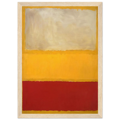 No. 13 White, Red on Yellow Framed Poster | Mark Rothko Framed Prints Wall Art | Rothko Prints