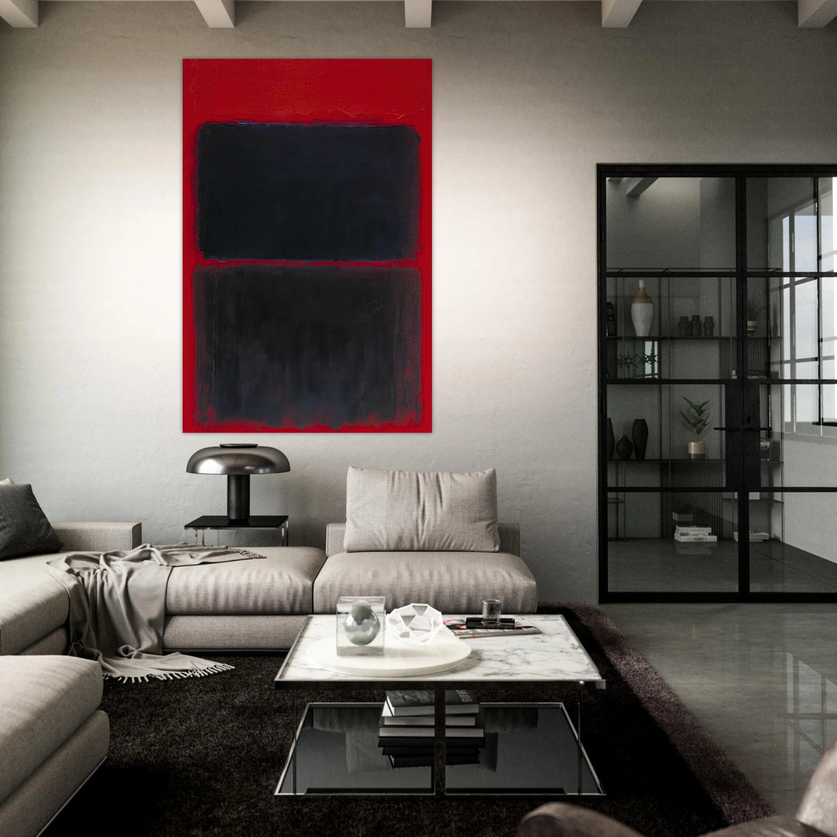 Light Red Over Black - 1957 Poster | Mark Rothko Poster | Rothko Prints
