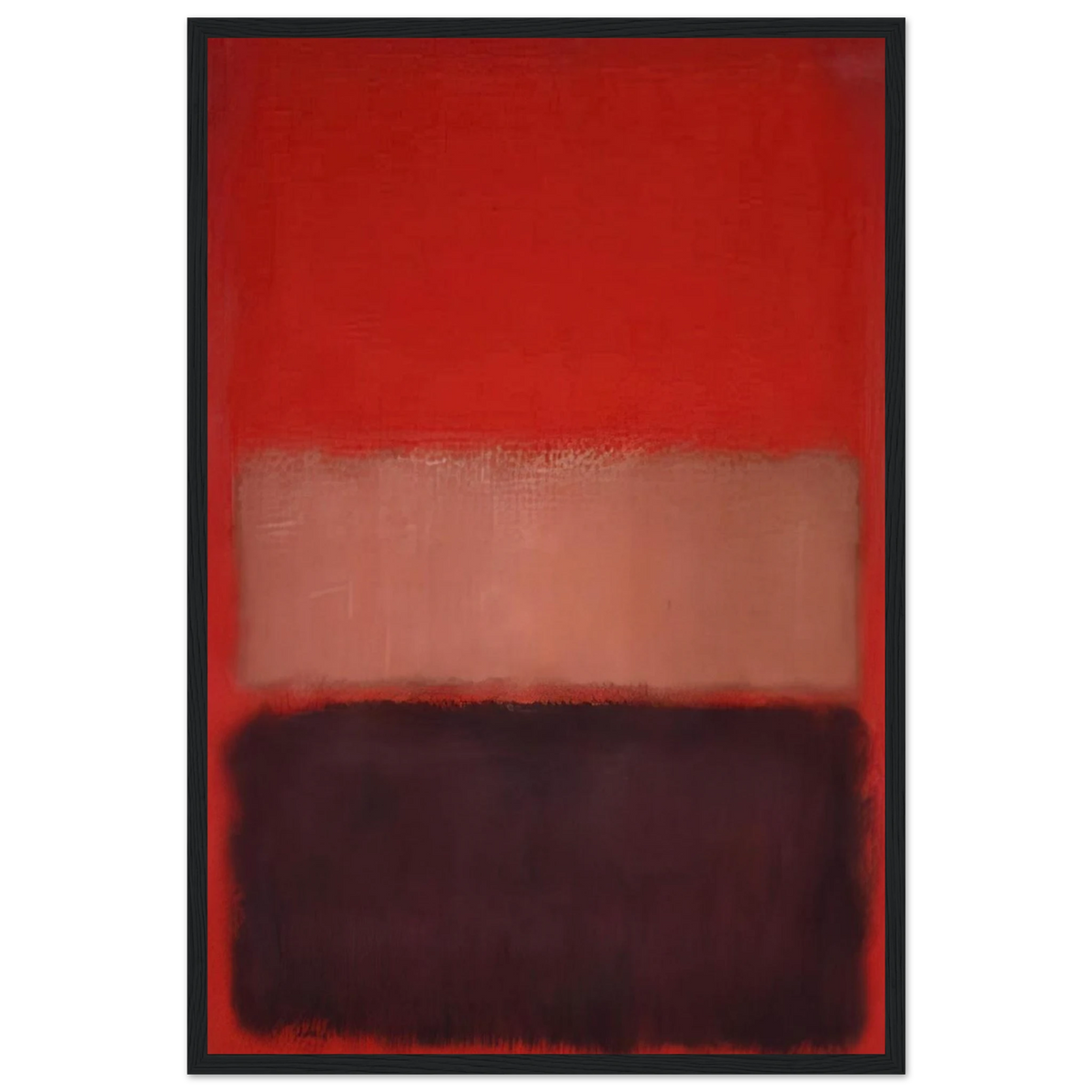 No. 46 Black, Ochre, Red Over Red - 1957 Framed Poster | Mark Rothko Framed Prints Wall Art | Rothko Prints