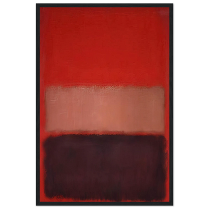 No. 46 Black, Ochre, Red Over Red - 1957 Framed Poster | Mark Rothko Framed Prints Wall Art | Rothko Prints