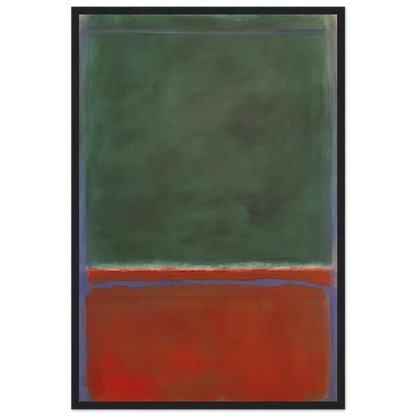 Green and Maroon - 1953 Framed Poster | Mark Rothko Framed Prints Wall Art | Rothko Prints