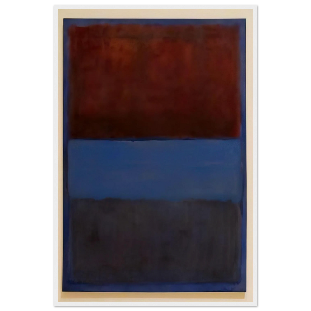 No.61 Rust and Blue - 1953 Framed Poster | Mark Rothko Framed Prints Wall Art | Rothko Prints